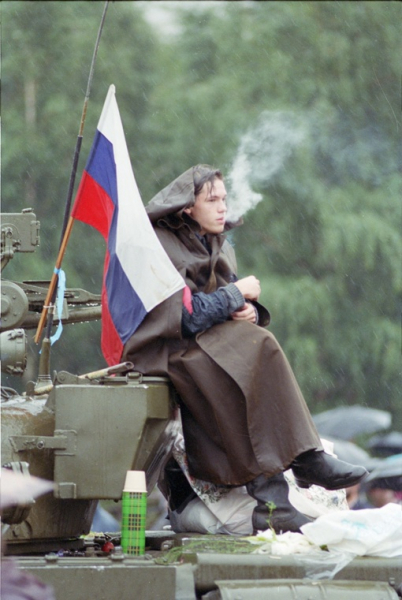 Августовский путч на ярких фотографиях Дэвида Тирни, Москва, 1991..2