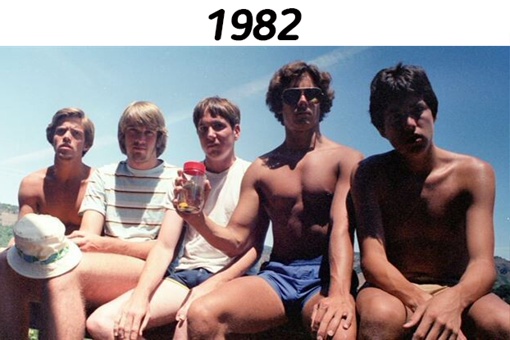 Течение времени наглядно: встреча друзей каждые 5 лет, 1982-2022..0