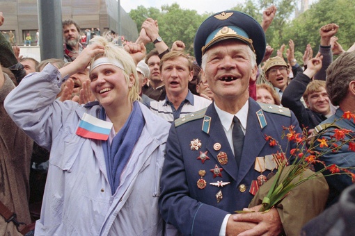 Американский фотограф Дэвид Тирни в Москве, 1991 год. После..0