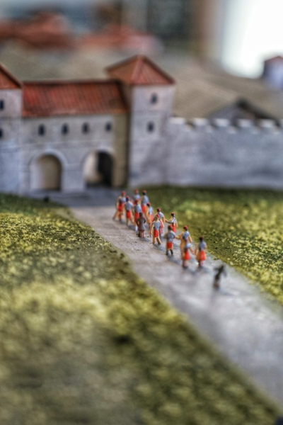 Масштабная модель римского форта Housesteads, стена Адриана,..4