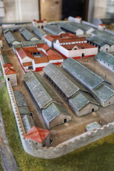 Масштабная модель римского форта Housesteads, стена Адриана,..0