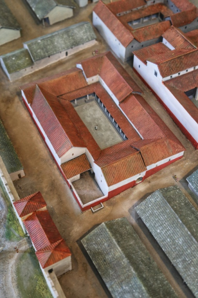 Масштабная модель римского форта Housesteads, стена Адриана,..1