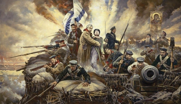 Оборона редута в Крымскую войну, 1853 г.

..0