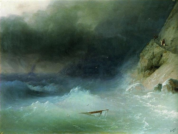 И.Айвазовский «Буря у скалистых берегов»,1875 год.

Больше..0