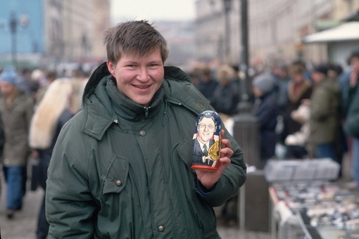 Американский фотограф Давид Тирни был в 1992 году в Москве..2