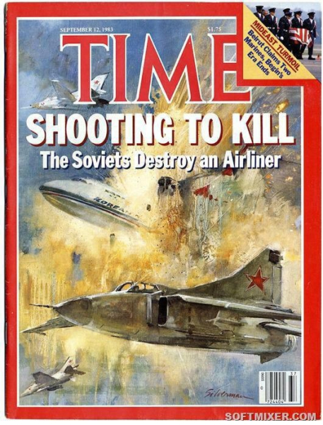 Обложка сентябрьского номера журнала «Time» за 1983 год. Советский..0