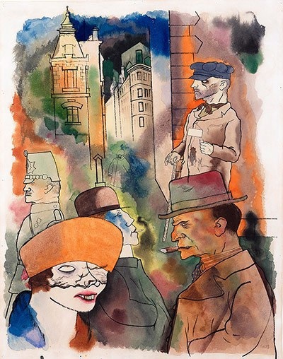 Рисунки Георга Гросса, посвященные Берлину времен веймарской..5