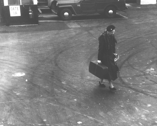 Жена президента.
Элеонора Рузвельт в LaGuardia Airport, Нью Йорк, 1960..0