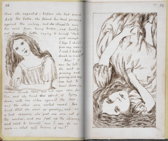 Рукописный оригинал книги «Алиса в Стране чудес».

Больше..4