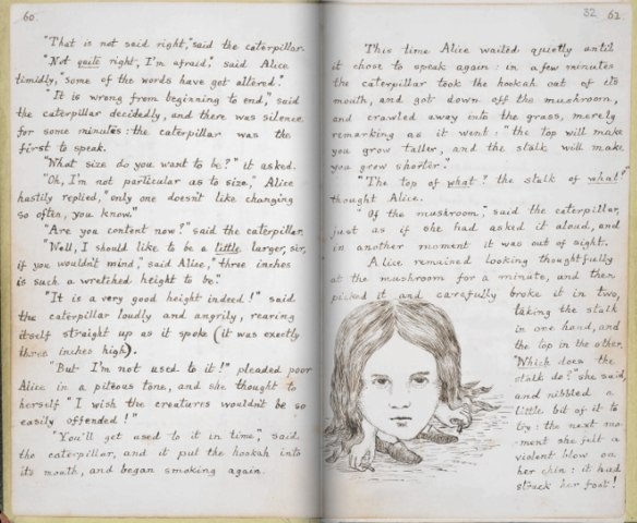 Рукописный оригинал книги «Алиса в Стране чудес».

Больше..7