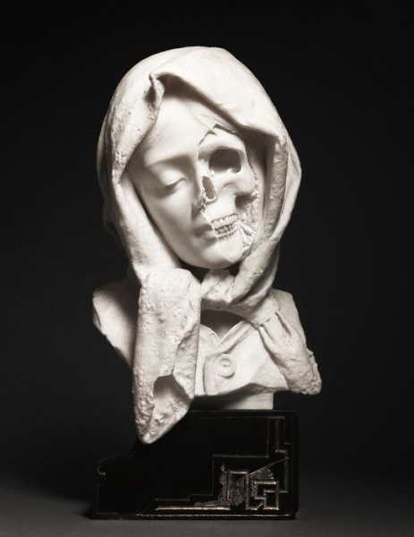 A Vanitas sculpture, Италия, конец XIX века.

..0