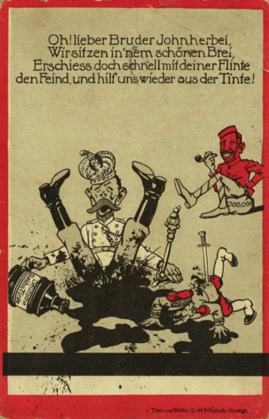 Антироссийские немецкие пропагандистские открытки первой..7