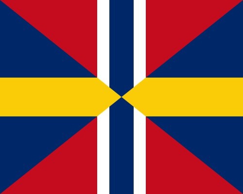 Флаг Шведско-норвежской унии(1844-1905).

..0