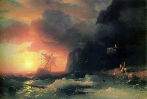 И.Айвазовский «Кораблекрушение у Афонской горы», 1856 год.

Больше..0