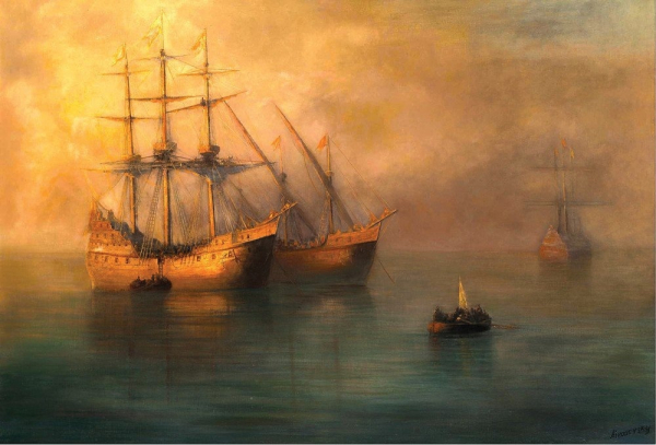 Иван Айвазовский «Прибытие флотилии Колумба», 1880 год.

Больше..0