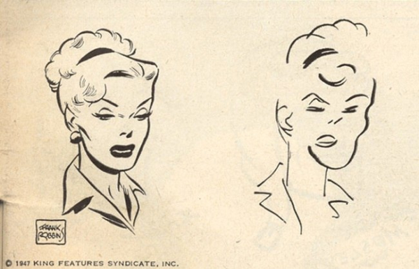 В 1947 году художники комиксов нарисовали персонажей с закрытыми..5