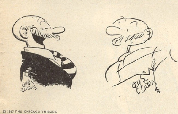 В 1947 году художники комиксов нарисовали персонажей с закрытыми..6