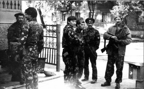 Забайкальские казаки в городе Бендеры во время вооружённого..0