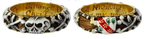 Интересно, что кроме обручальных колец существовали и траурные..4