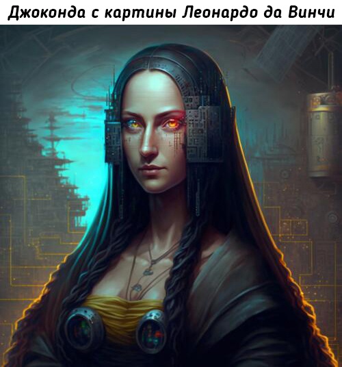 Как выглядят известные картины в стиле киберпанка. Спасибо..0