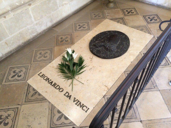Могильная плита Леонардо да Винчи в часовне замка Амбуаз во..0