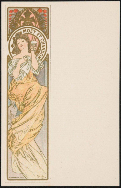 Серия открыток Альфонса Мухи для французской винной компании Moët..4