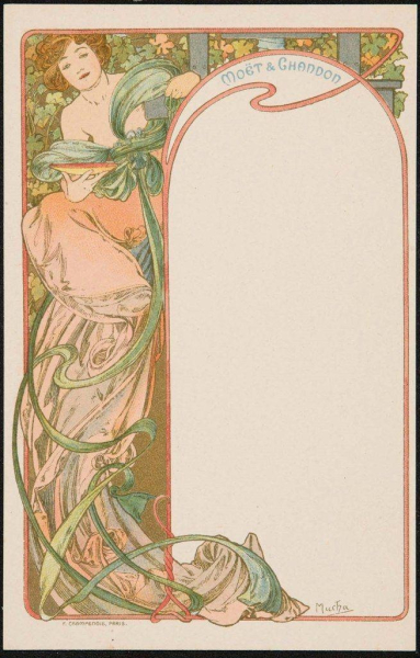 Серия открыток Альфонса Мухи для французской винной компании Moët..7