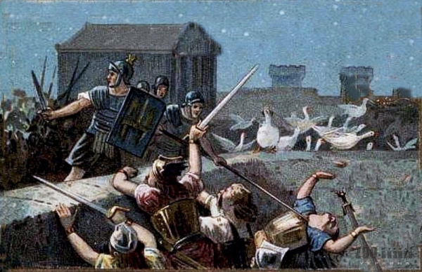 Как гуси Рим спасли.

В 4-3 веках до н.э. подлинной головной болью..0