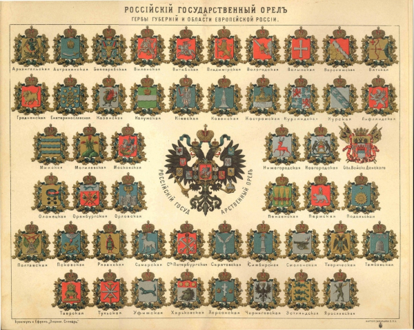 Гербы губерний европейской части Российской империи, 1880..0