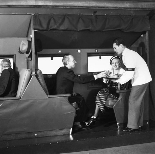 Гражданская авиация в 1930-х годах, фото внутри салонов различных..9