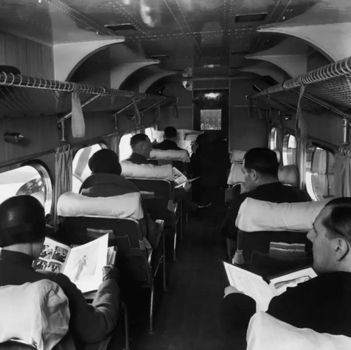 Гражданская авиация в 1930-х годах, фото внутри салонов различных..7