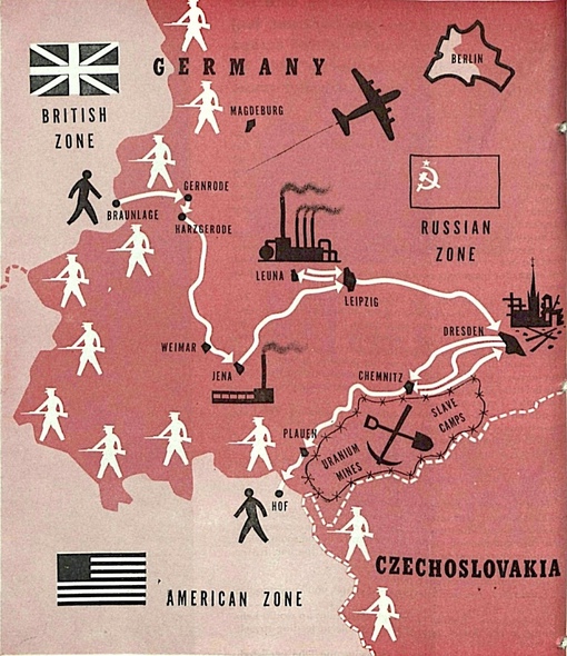 Советская зона влияния в Восточной Германии и Чехословакии. 1948..0