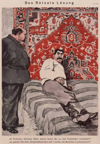 – Товарищ Сталин, скажите, почему Вы расстреливаете так много..0