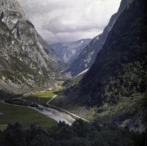 Автохромные снимки Норвегии, 1910-е, фотограф — Огюст Леон,..5