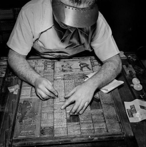 Процесс создания газеты New York Times, 1942 год
..0