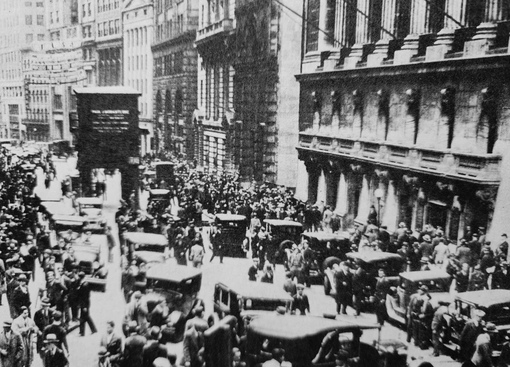 Уолл-стрит в «черный вторник», 29 октября 1929 года: фондовый рынок..0