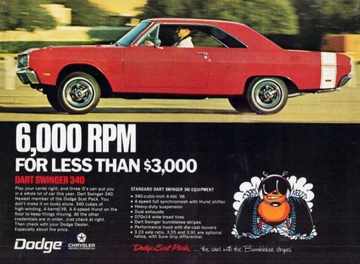 1969 Dodge Dart Swinger 340
..0