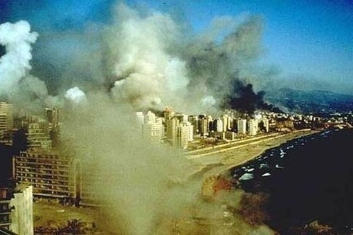 Бейрут горит под ударами израильской авиации и артиллерии. Ливан..0