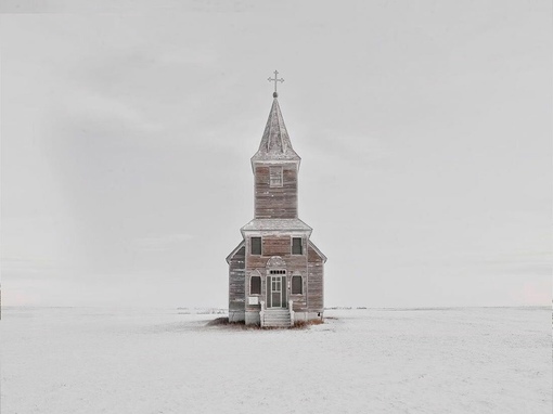 Заброшенные здания в канадской степи, провинция Саскачеван,..1