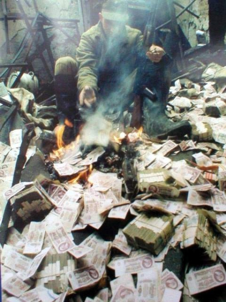 Январь 1995 года. Согревались как могли.....0