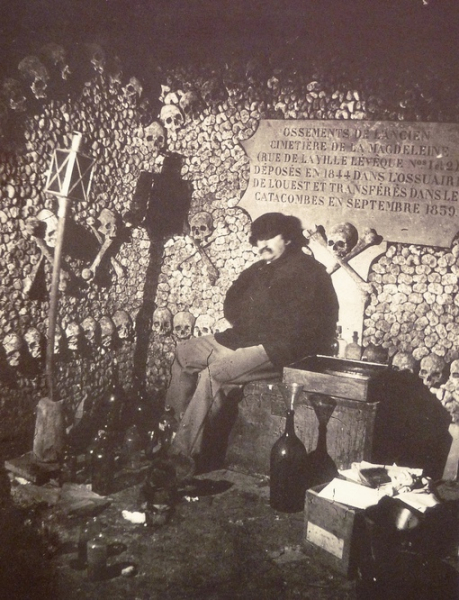 Парижские катакомбы, 1860-е годы, снимки французского фотографа..0