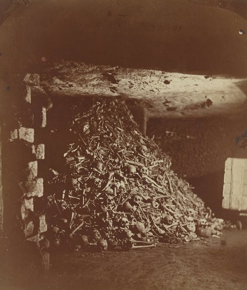 Парижские катакомбы, 1860-е годы, снимки французского фотографа..3