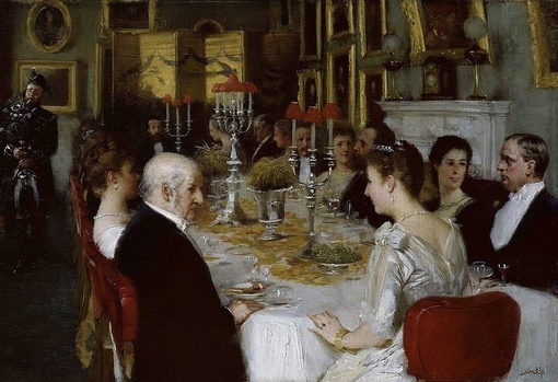 «Даже скромный званый обед за дворянским столом до середины XIX..0