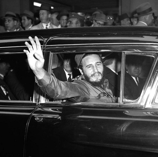 Фидель Кастро во время официального визита в США, 1959..4