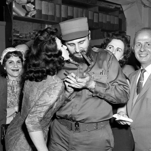 Фидель Кастро во время официального визита в США, 1959..0