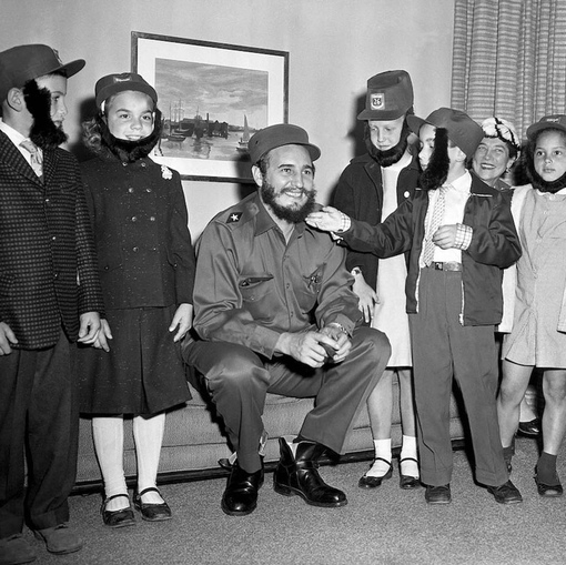 Фидель Кастро во время официального визита в США, 1959..1