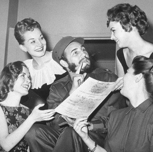 Фидель Кастро во время официального визита в США, 1959..7