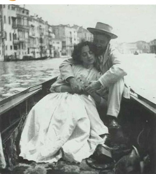 Романтическое свидание на гондоле. Венеция, 1890..0