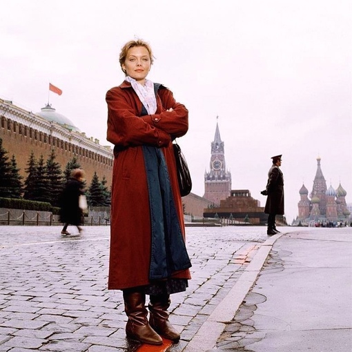 Актриса Мишель Пфайфер на Красной площади в Москве, промо..0