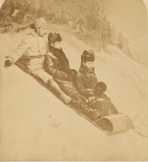 БобслеЙ. Канада, ок. 1876. Фотограф Уильям..0